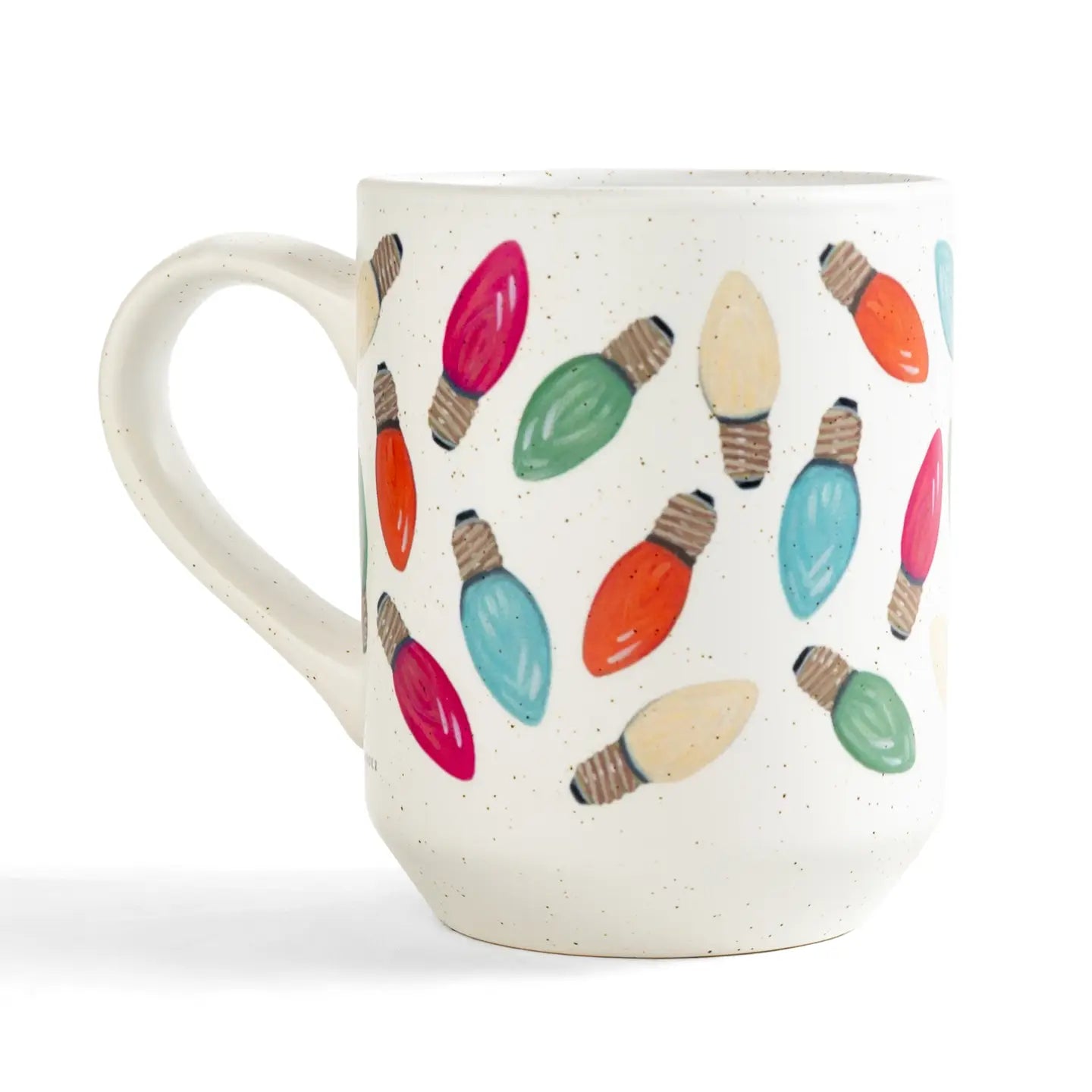 Holiday Lights Speckled Ceramic Mug