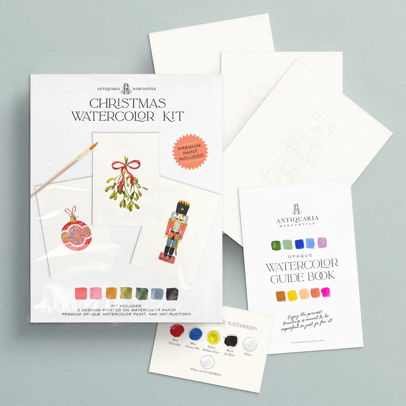Christmas Mini Watercolor Painting Kit