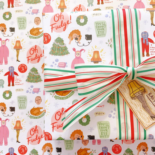 A Christmas Story Movie Holiday Wrapping Paper Sheets (Set of 3)