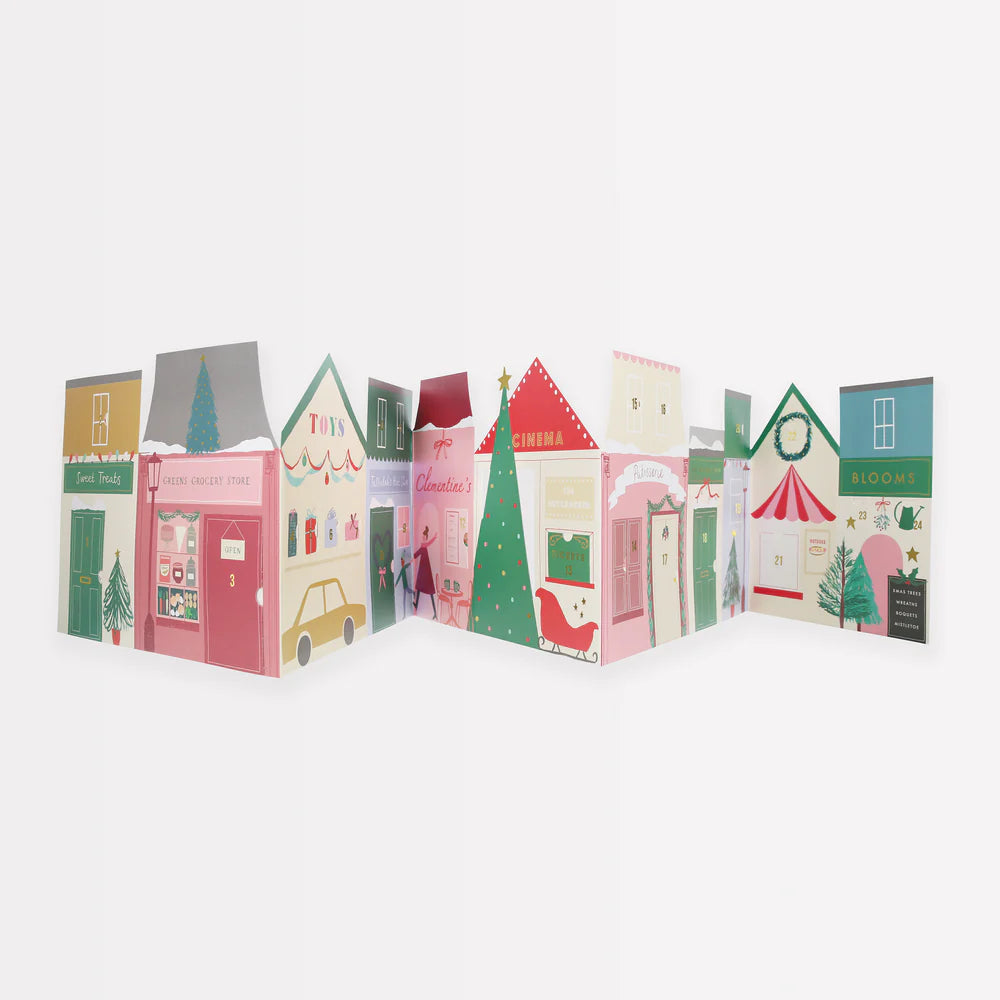 Christmas Street Concertina Holiday Advent Calendar