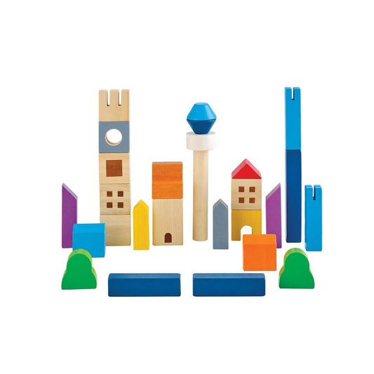 Cityscape Blocks Sustainable Wood Baby Toy Set