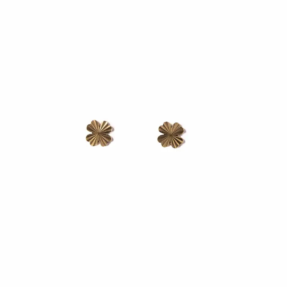 Clover Starburst Stud Earrings