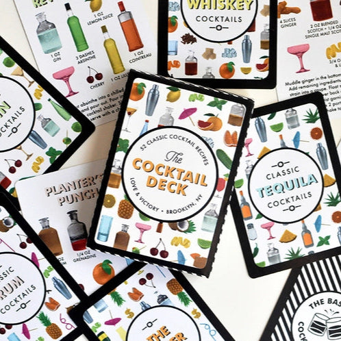 52 Classic Cocktail Recipe Card Deck