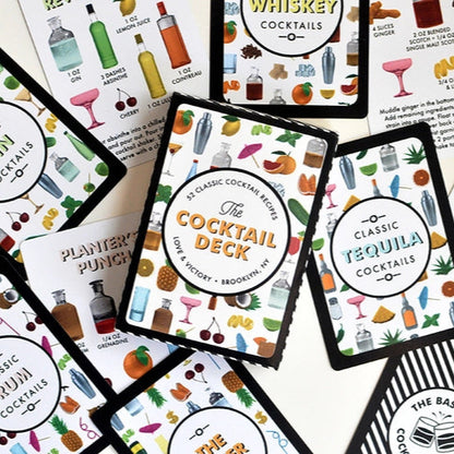52 Classic Cocktail Recipe Card Deck