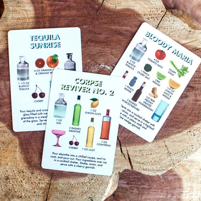52 Classic Cocktail Recipe Card Deck