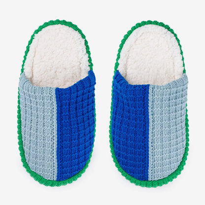 Colorblock Slide Knit Slippers