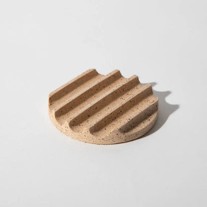 Mini Ridged 3" Round Concrete Soap Dish