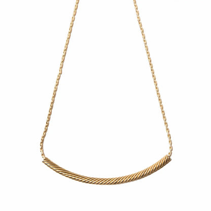Continuum Twisted Vintage Brass 18" Necklace