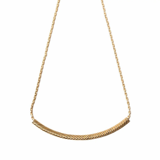 Continuum Twisted Vintage Brass 18" Necklace