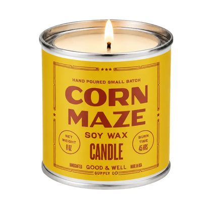 Fall Themed 8 Oz Soy Tin Candle