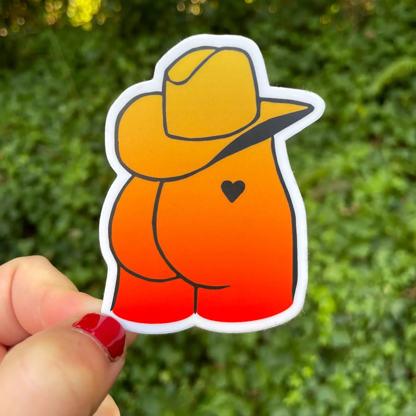 Cowboy Butt Sticker