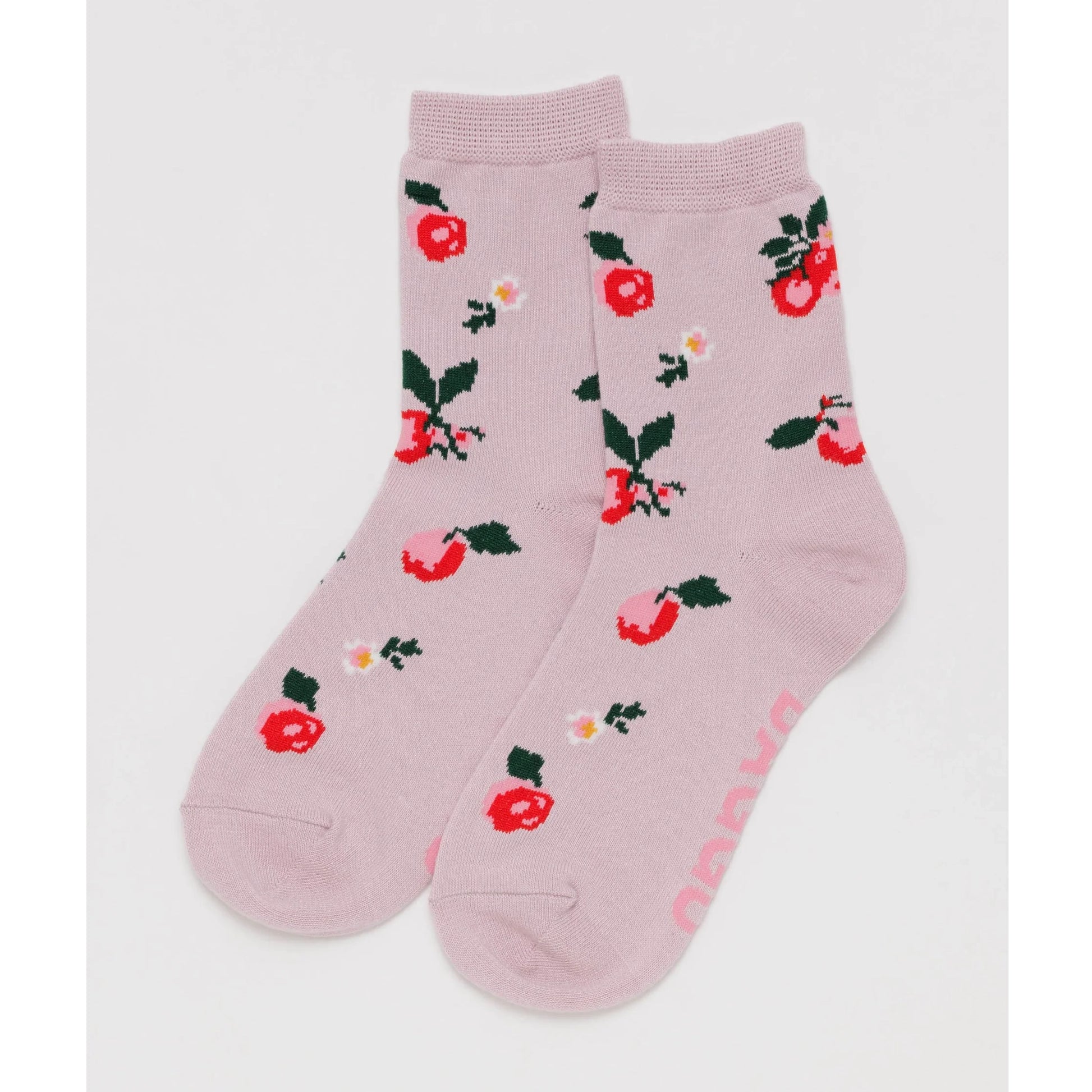 Ribbed Sock : Extra Pink - Baggu