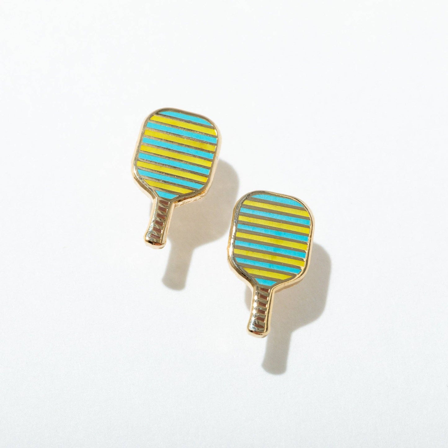Pickleball Enamel Stud Earrings