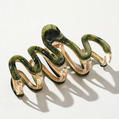 Squiggle Wiggle 4" Metal Hair Claw Clip
