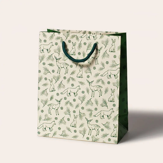 Forest Animals Holiday Gift Bag