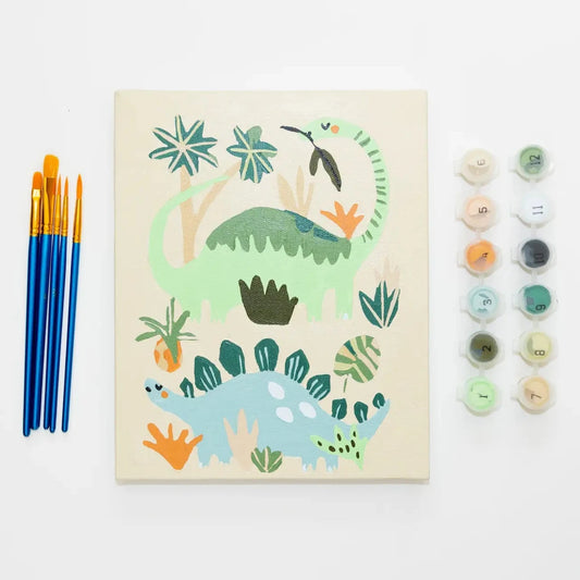 Dino Days 8" x 10" Kids Paint By Numbers Kit