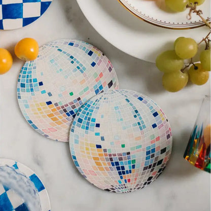 Disco Ball Paperboard Coasters (Set of 4)