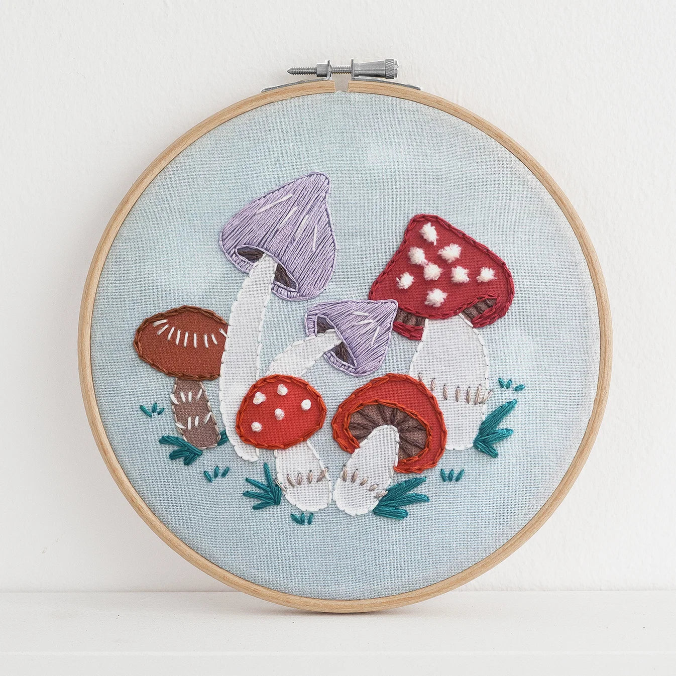 Mushrooms 6" Embroidery Kit