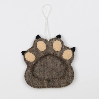 Pet Paw Picture Frame Felt Ornament