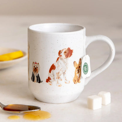 Furry Friends Birds Speckled Ceramic Mug