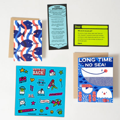 Long Time No Sea Letter Writing Write Me Back Pen Pal Kit