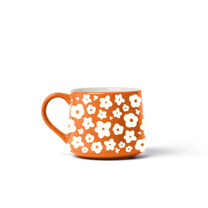 Flower Pattern Ceramic Coffee Mug