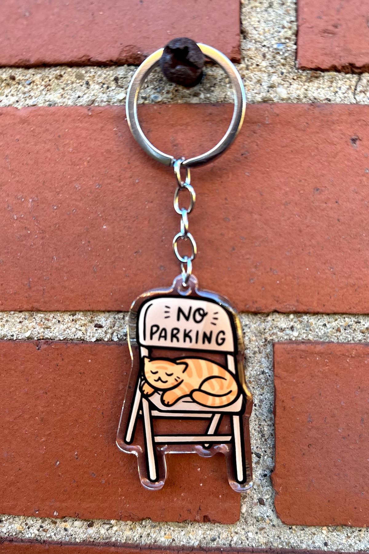 Chicago Dibs Chair Cat Keychain