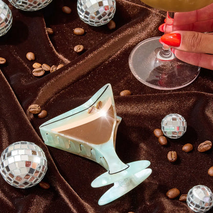 Espresso Martini 4" Hair Clip