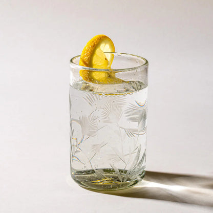 East Fork Recycled Etched Thistle Glass Tumbler