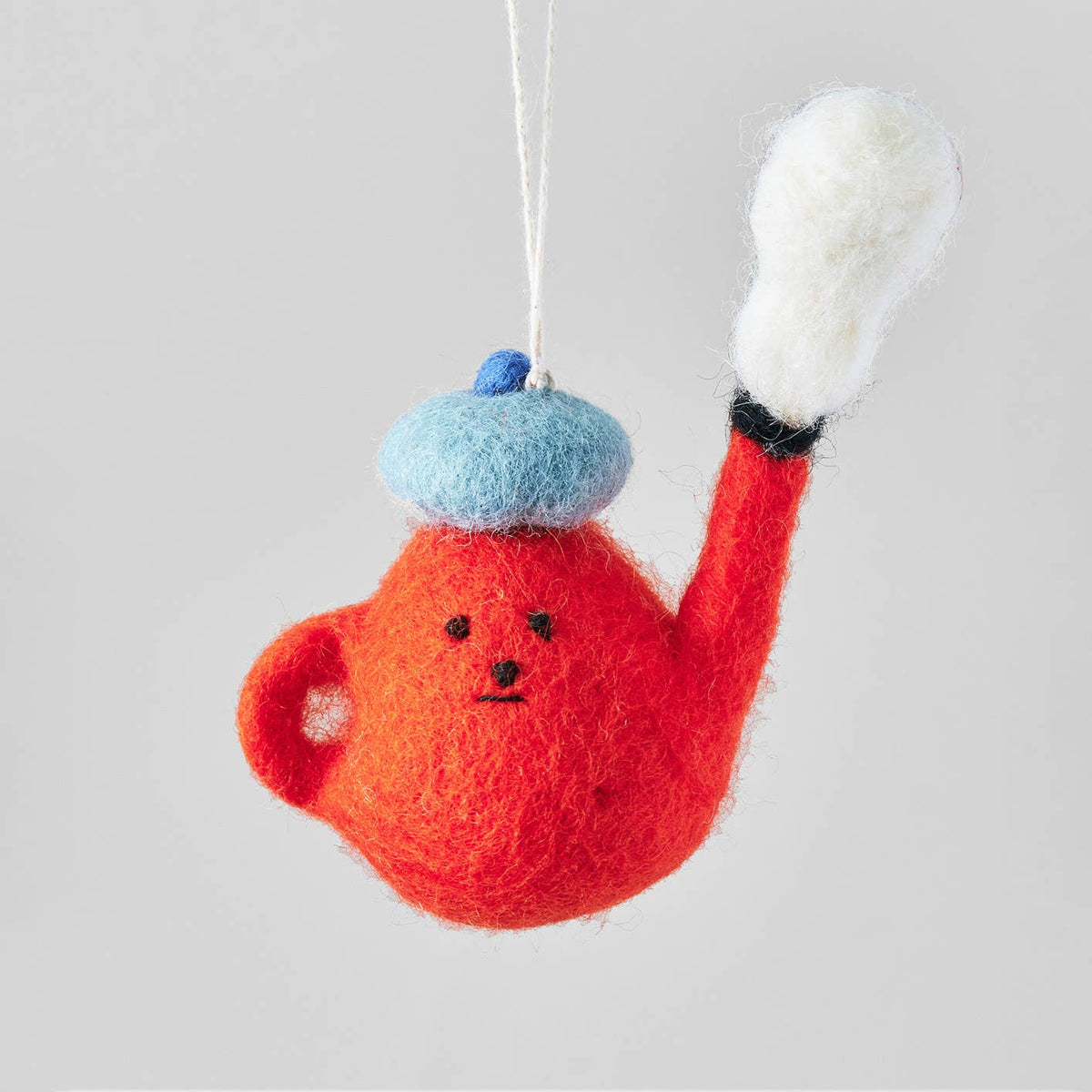 Teapot Fair Trade Felt Holiday Ornament