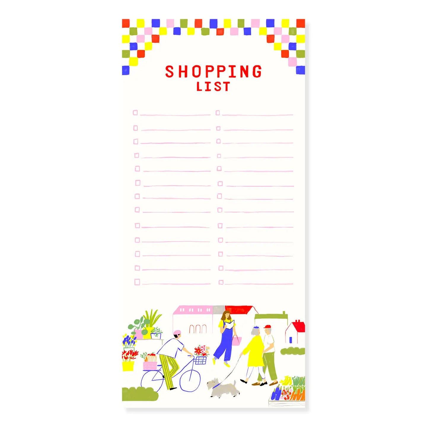 Saturday Morning Shopping List 4" x 8.5" Magnetic Notepad