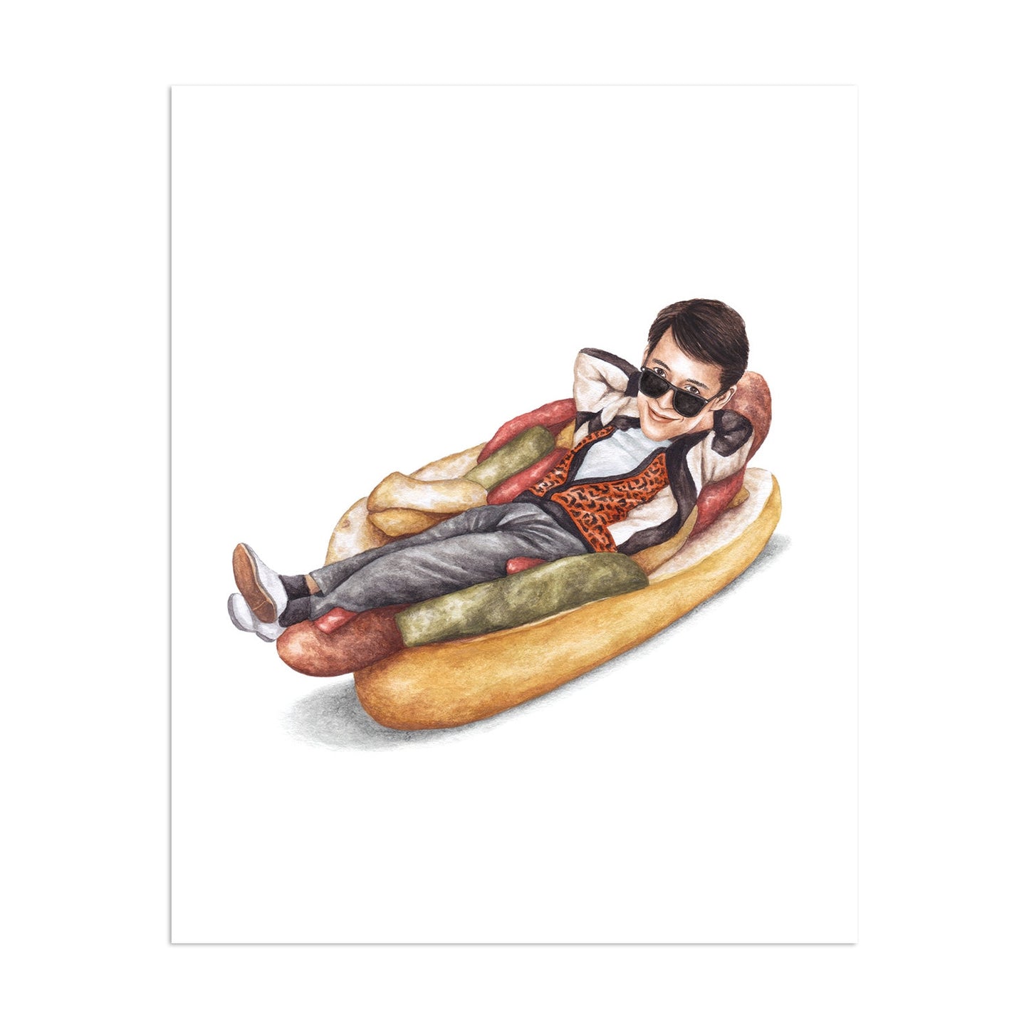 Ferris Bueller on Sausage and Peppers 8" x 10" Archival Print