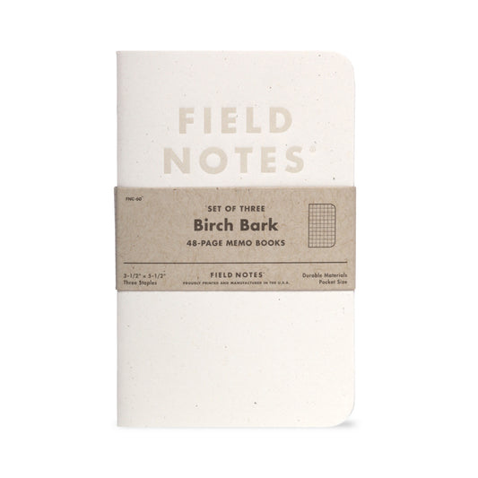 Field Notes Birch Bark Memo Notebooks (Set of 3)