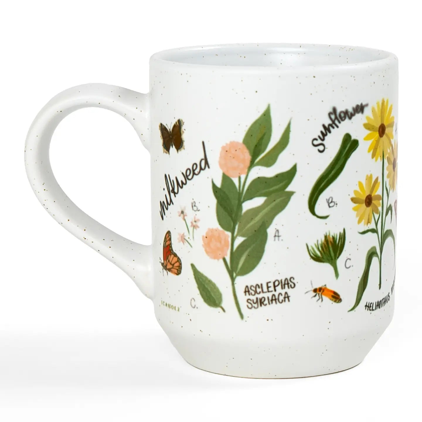 Wildflower Botanical Speckled Ceramic Mug