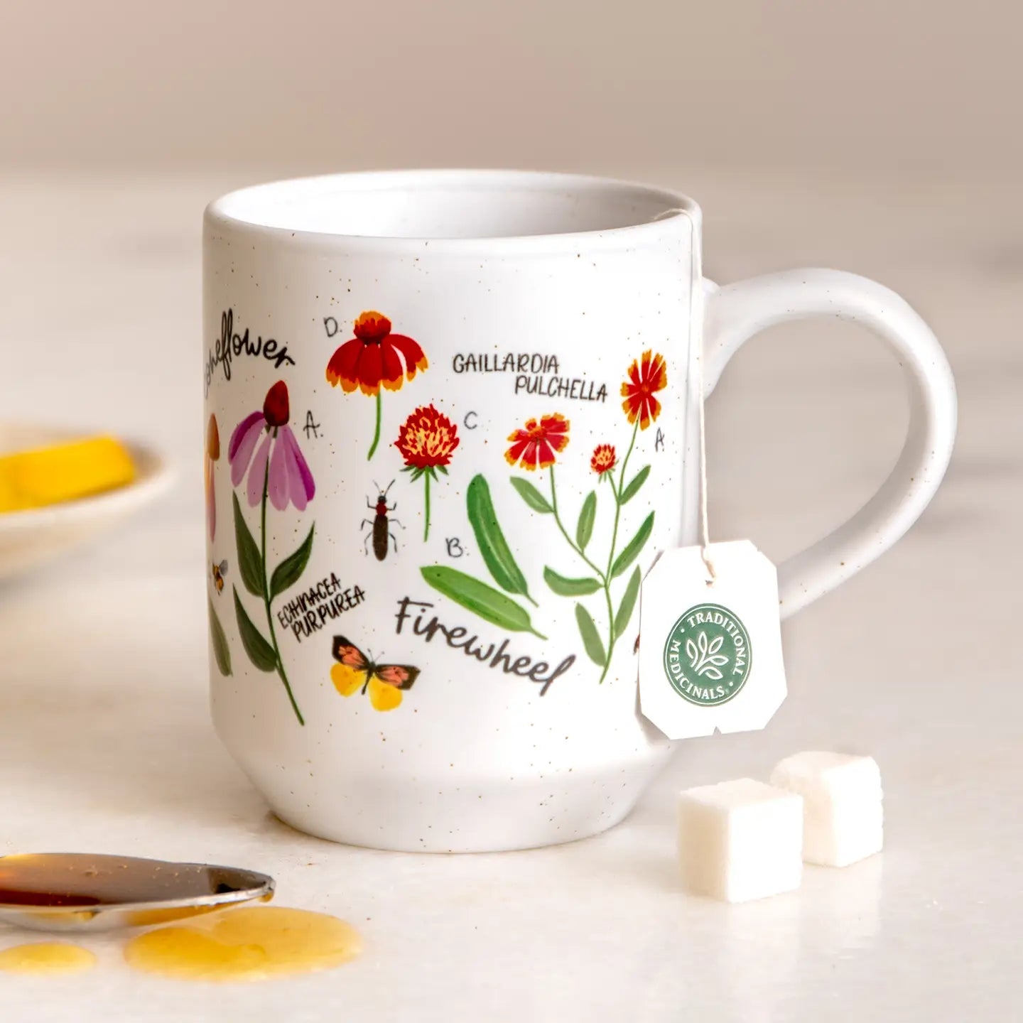 Wildflower Botanical Speckled Ceramic Mug