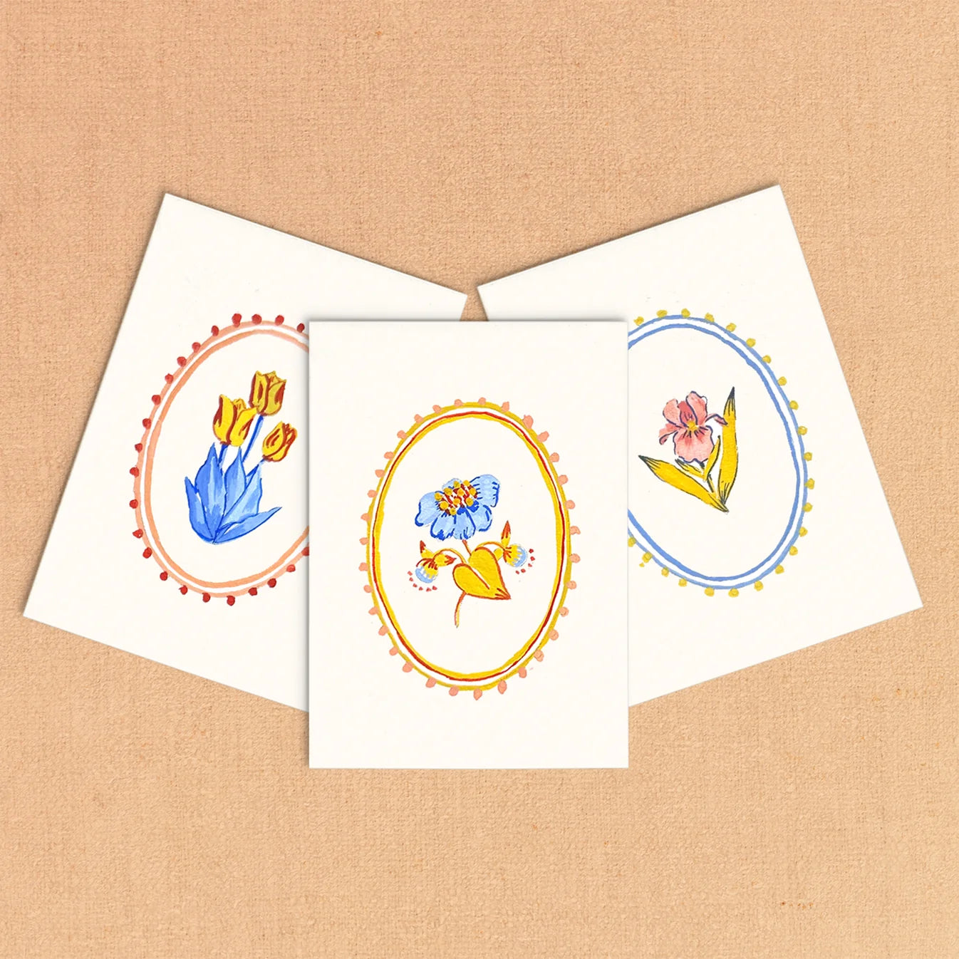 Folk Florals Mini Watercolor Painting Kit