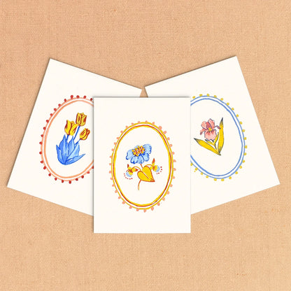 Folk Florals Mini Watercolor Painting Kit