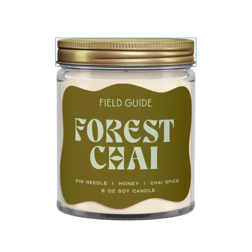 Winter Field Guide Soy Wax Glass Candle