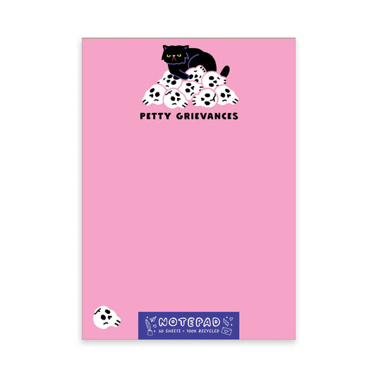 Petty Grievances Cat Notepad