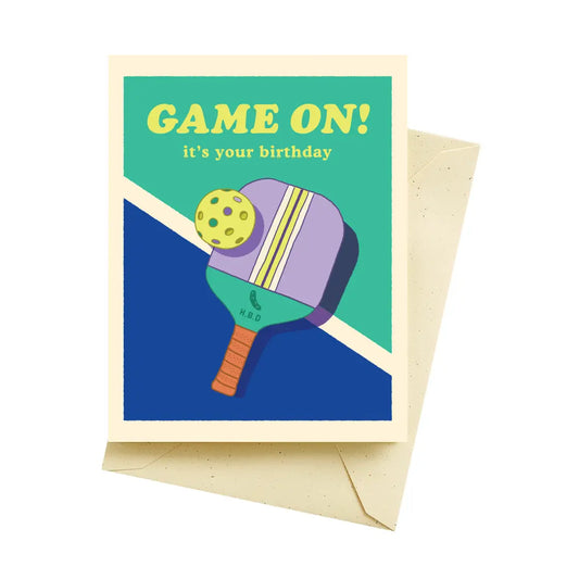 Game On Pickleball Birthday Card