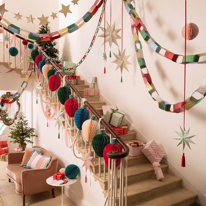 GIANT Glitter 13' Paper Chain Garland