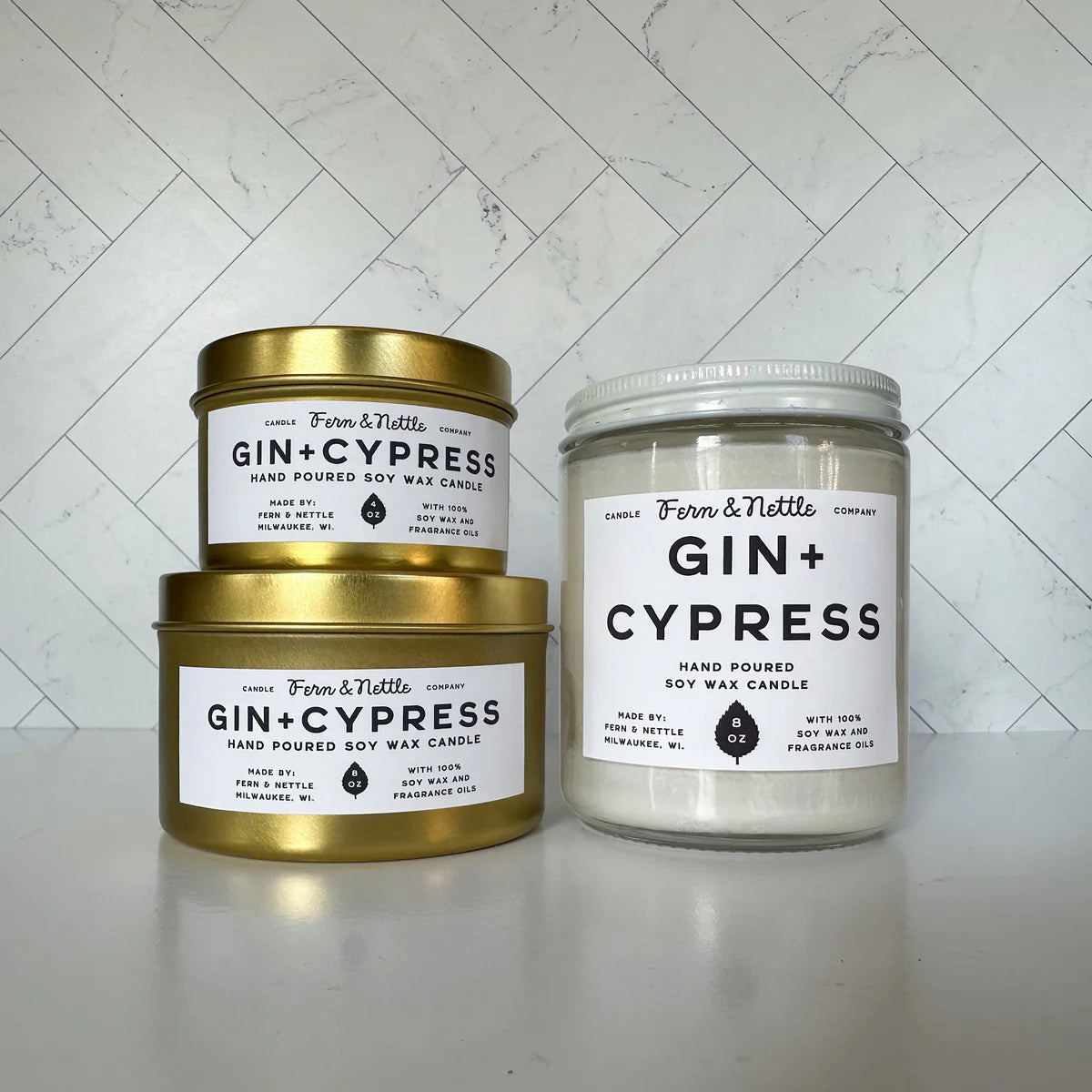 Gin & Cypress Soy Wax Candle
