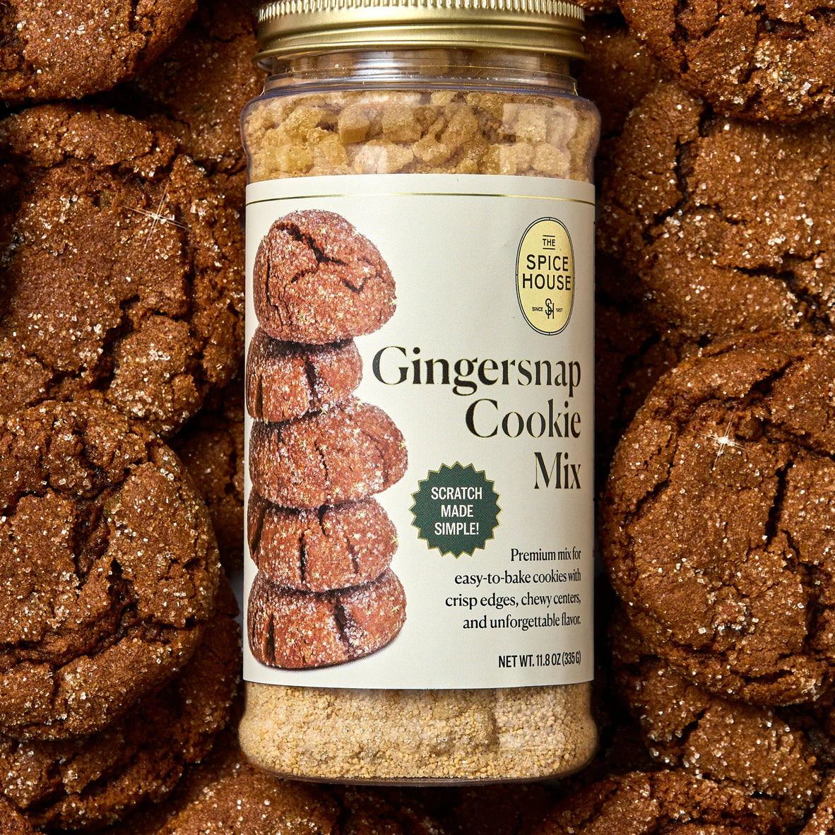 Gingersnap Cookie Mix 12oz Jar
