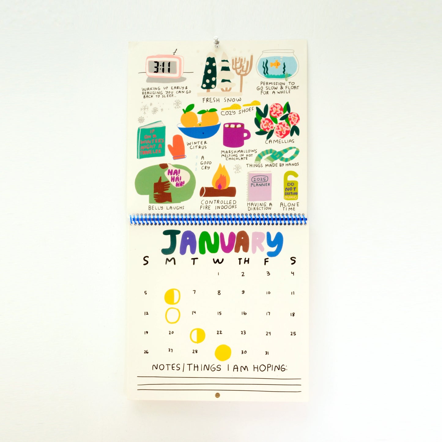 2025 Only Good Things 12-Month Wall Calendar