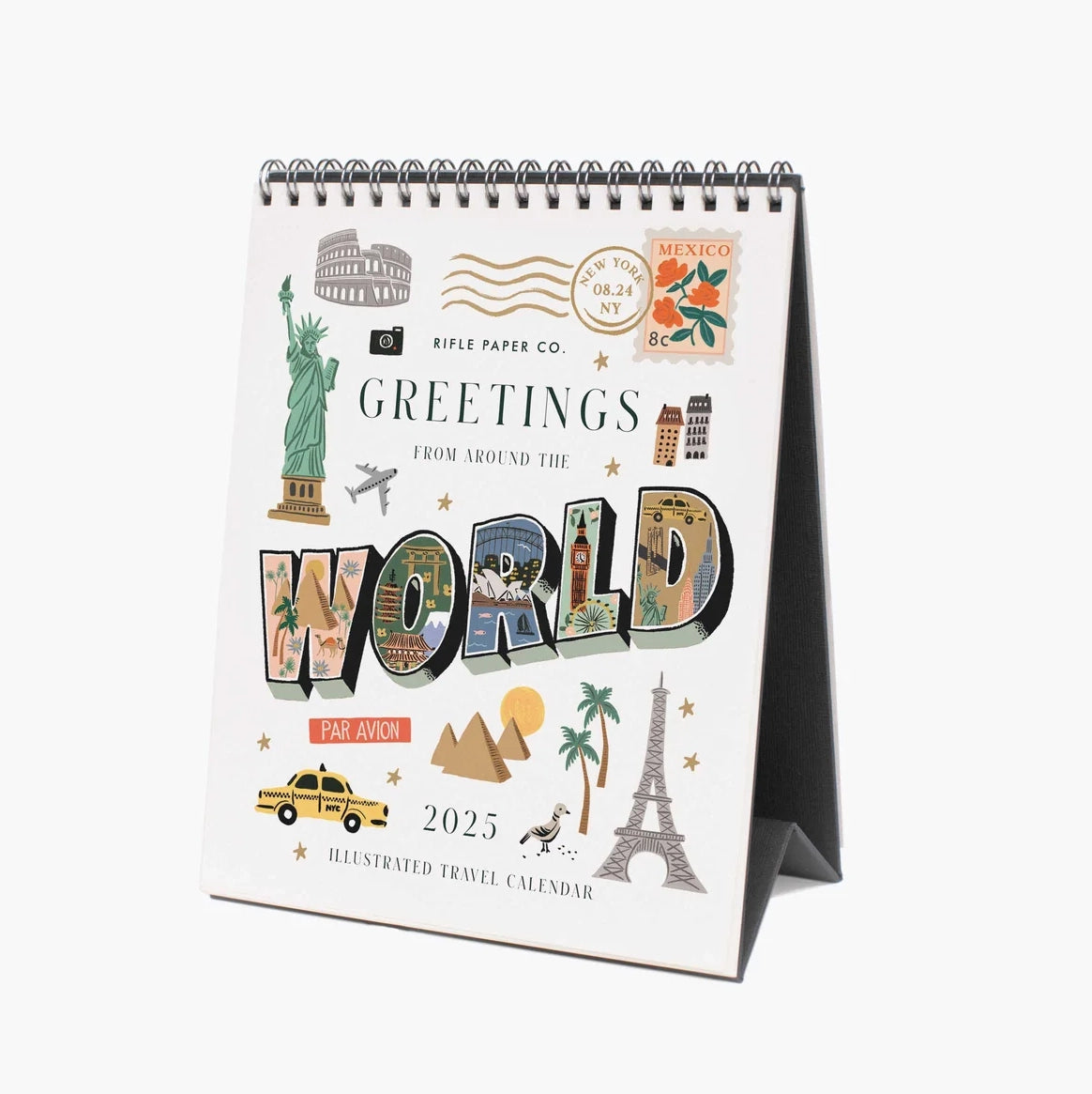 2025 Greetings from Around the World Desk Calendar