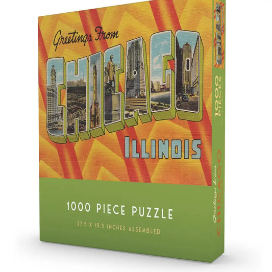 Greetings from Chicago 1000 Piece Jigsaw Puzzle