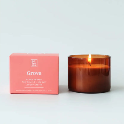 Grove Blood Orange, Lemon Verbena, & Sea Salt Soy Wax Glass Candle