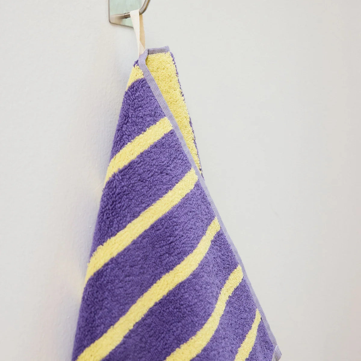 Terrycloth Bird Stripe Hand Towel
