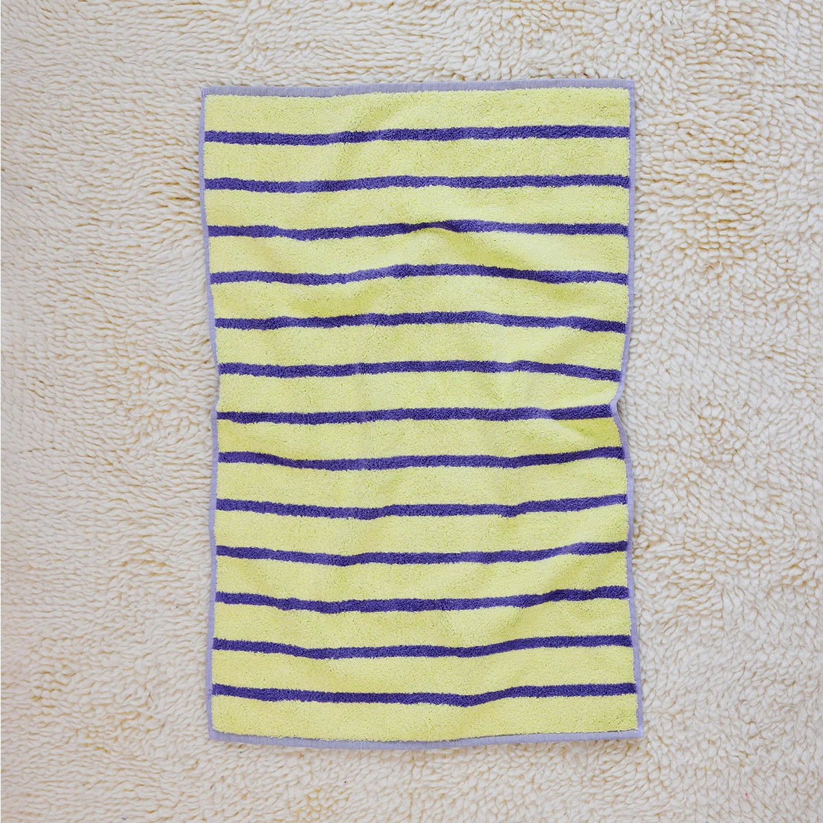 Terrycloth Bird Stripe Hand Towel