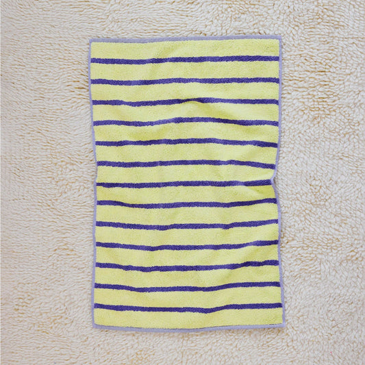 Terrycloth Bird Stripe Hand Towel